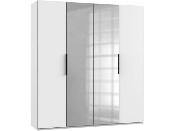 Drehtürenschrank Level 36A mit Spiegel ca. 200 cm Weiß von MID.YOU