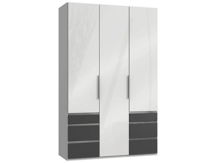 Drehtürenschrank Level 36D ca. 150 cm Graphitfarben/Weiß Drehtürenschrank Level 36D ca. 150 cm Graphitfarben/Weiß von MID.YOU