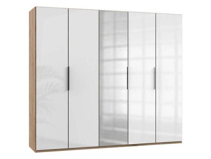 Drehtürenschrank Level 36D m. Spiegel ca. 250 cm Weiß/Eiche Drehtürenschrank Level 36D m. Spiegel ca. 250 cm Weiß/Eiche von MID.YOU