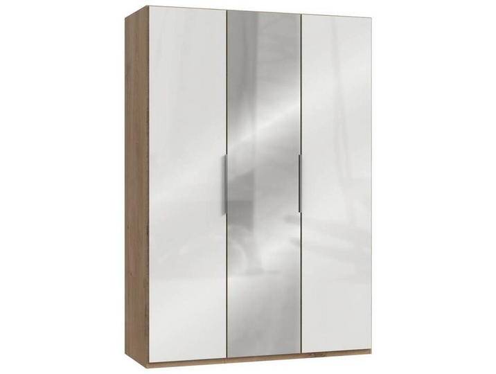 Drehtürenschrank Level 36D mit Spiegel ca. 150 cm Weiß/Eiche Drehtürenschrank Level 36D mit Spiegel ca. 150 cm Weiß/Eiche von MID.YOU