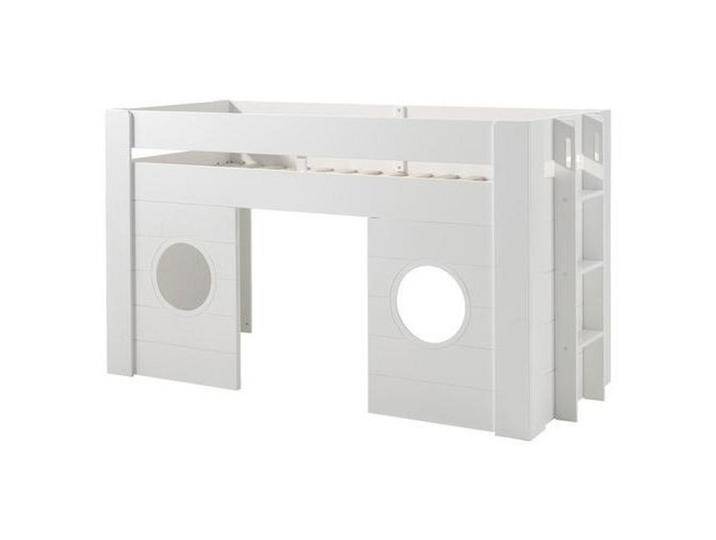 Hochbett Freya B: 90 cm Weiß mit Leiter von MID.YOU