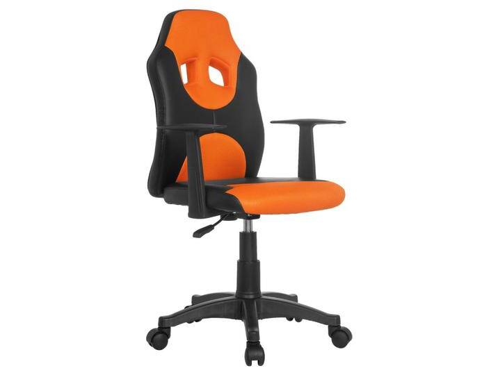 Jugenddrehstuhl Kid Racer ca. 54x90-100x48cm Orange,Schwarz von MID.YOU