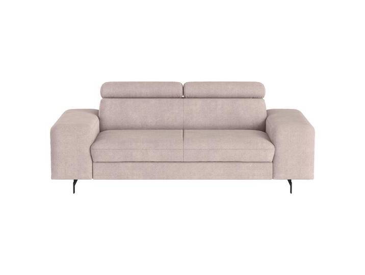 MID.YOU 3-SITZER-SOFA, Creme, 2-Sitzer, 217x81x100 cm, Stoffauswahl, Liegefunktion, Bettfunktion erhältlich, Rücken echt, Armteil links, rechts, von MID.YOU