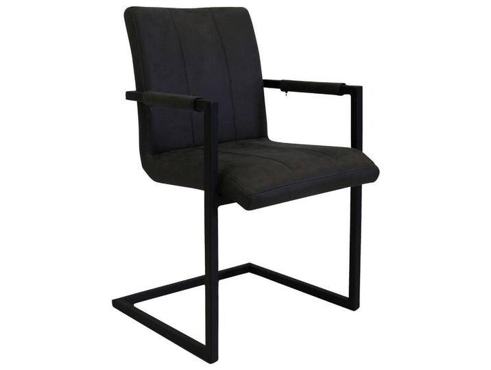 MID.YOU ARMLEHNSTUHL-SET, Anthrazit, Metall, Flachrohr, 54x85x61 cm, gastro- und objekttauglich, Esszimmer, Stühle, Esszimmerstühle, von MID.YOU