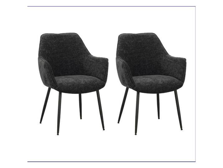 MID.YOU ARMLEHNSTUHL-SET, Schwarz, Uni, rund, 61x84x59.5 cm, Esszimmer, Stühle, Esszimmerstühle, Esszimmerstühle-Set von MID.YOU