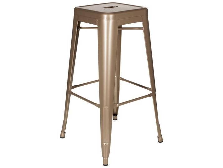 MID.YOU BARHOCKER, Champagner, Metall, konisch, 44x77x44 cm, stapelbar, Esszimmer, Barmöbel, Barhocker von MID.YOU
