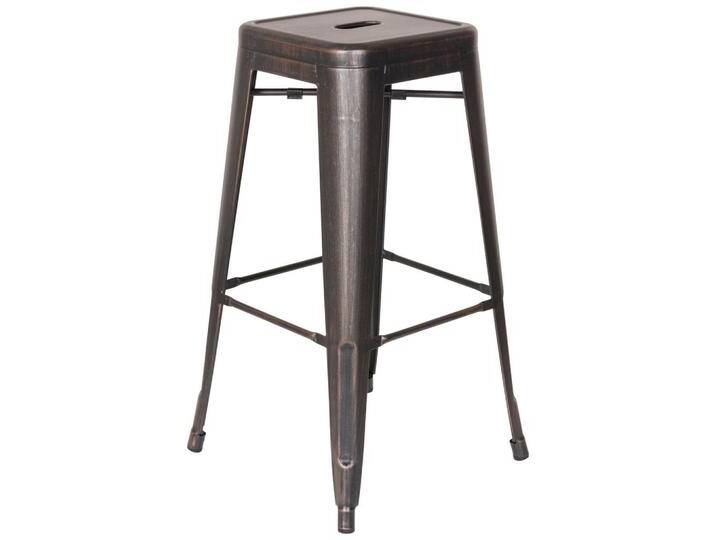MID.YOU BARHOCKER, Schwarz, Gold, Metall, konisch, 44x77x44 cm, stapelbar, Esszimmer, Barmöbel, Barhocker von MID.YOU