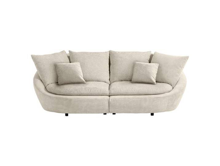 Trendmanufaktur BIGSOFA MAUI, Weiß, Beige, 4-Sitzer, Füllung: Vlies, Polyetherschaumkern, Silikon, Schaumstoffflocken,Polyurethan (PUR), Silikon, von XXXLutz