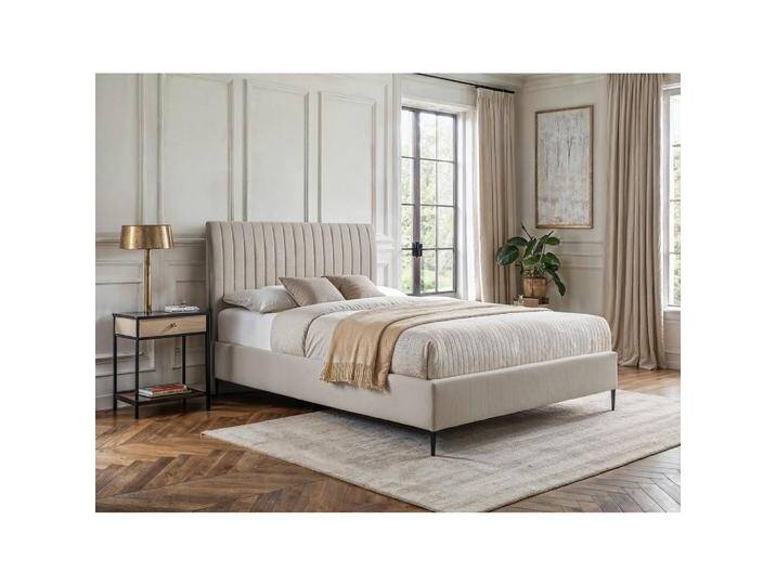 MID.YOU BOXSPRINGBETT ESSENTIALS, Creme, Struktur, H2, Höhe ca. 21 cm, 120x200 cm, ISO 9001, DIN EN ISO 14001, OEKO-TEX® STANDARD 100, FSC 100%, Made von MID.YOU
