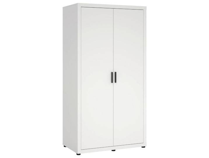 MID.YOU DREHTÜRENSCHRANK, Weiß, Metall, 4 Fächer, 105.1x200.9x59.8 cm, FSC MIX, Schlafzimmer, Kleiderschränke, Drehtürenschränke von MID.YOU