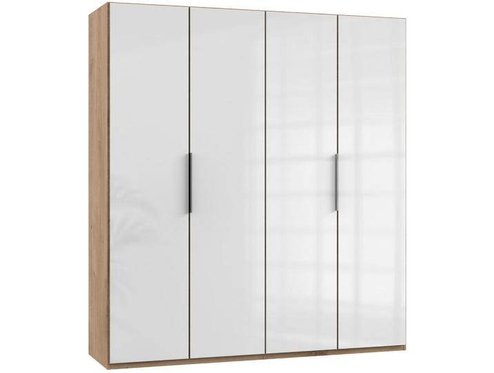 MID.YOU DREHTÜRENSCHRANK Wimex LEVEL 36C, Weiß, Eiche, Metall, 2 Fächer, 200x216x58 cm, DIN EN ISO 9001, Made in Germany, BQ - Bündnis für Qualität, von MID.YOU