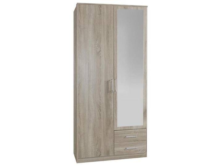 MID.YOU DREHTÜRENSCHRANK Wimex OSAKA, Eiche, Glas, 3 Fächer, 2 Schubladen, 90x199.5x58 cm, BQ - Bündnis für Qualität, Made in Germany, DIN EN ISO von MID.YOU