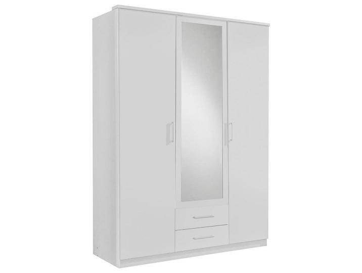 MID.YOU DREHTÜRENSCHRANK Wimex OSAKA, Weiß, Glas, 2 Fächer, 2 Schubladen, 135x199.5x58 cm, Made in Germany, BQ - Bündnis für Qualität, DIN EN ISO von MID.YOU