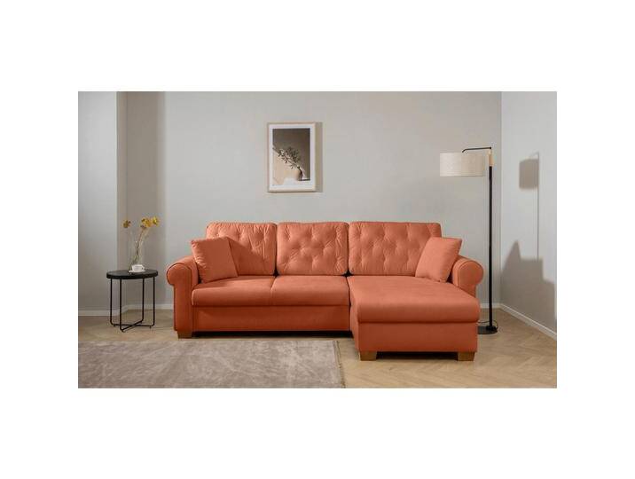 MID.YOU ECKSOFA Arles, Rost, Birke, Buche, Hartholz, 3-Sitzer, Füllung: Silikon, Schaumstoffflocken,Silikon, Schaumstoffflocken,Silikon, MID.YOU ECKSOFA Arles, Rost, Birke, Buche, Hartholz, 3-Sitzer, Füllung: Silikon, Schaumstoffflocken,Silikon, Schaumstoffflocken,Silikon, von MID.YOU