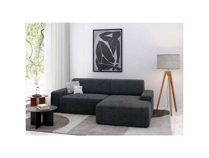 Trendmanufaktur ECKSOFA WIEN, Dunkelgrau, 4-Sitzer, Ottomane rechts, L-Form, 246x162 cm, Made in Europe, Schlafen auf Sitzhöhe, Rücken echt, Armteil Trendmanufaktur ECKSOFA WIEN, Dunkelgrau, 4-Sitzer, Ottomane rechts, L-Form, 246x162 cm, Made in Europe, Schlafen auf Sitzhöhe, Rücken echt, Armteil von XXXLutz