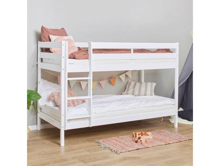 MID.YOU ETAGENBETT, Weiß, Holz, Kiefer, massiv, Höhe ca. 9 cm, 90x190 cm, für Rollrost geeignet, Holzmöbel, Kinderbetten Holz MID.YOU ETAGENBETT, Weiß, Holz, Kiefer, massiv, Höhe ca. 9 cm, 90x190 cm, für Rollrost geeignet, Holzmöbel, Kinderbetten Holz von MID.YOU