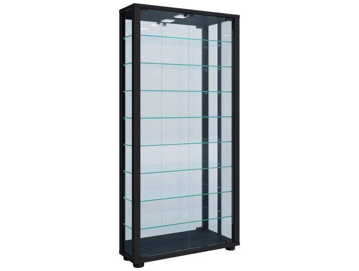 MID.YOU HÄNGEVITRINE, Schwarz, Glas, 8 Fächer, 59x114.3x18 cm, stehend, in verschiedenen Holzdekoren erhältlich, Esszimmer, Vitrinen MID.YOU HÄNGEVITRINE, Schwarz, Glas, 8 Fächer, 59x114.3x18 cm, stehend, in verschiedenen Holzdekoren erhältlich, Esszimmer, Vitrinen von MID.YOU