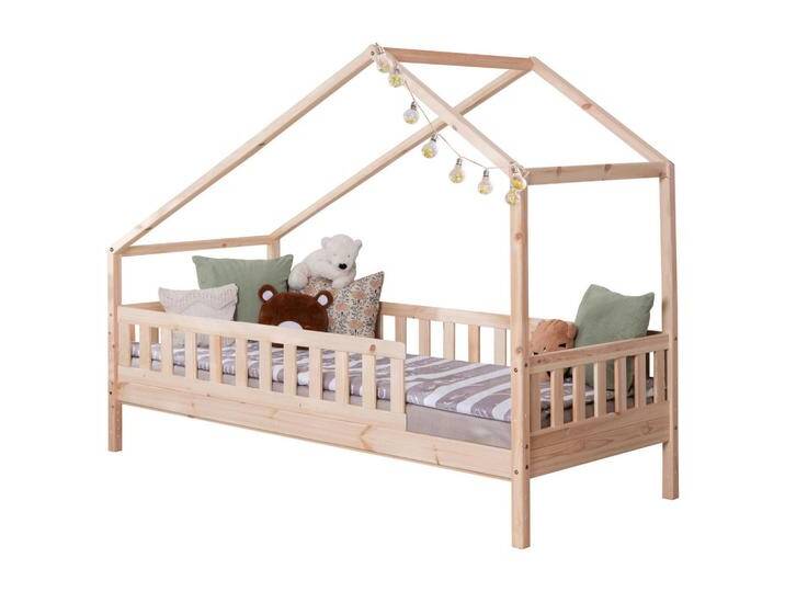 MID.YOU HAUSBETT, Natur, Holz, Birke,Kiefer, Schichtholz,massiv, Höhe ca. 16 cm, seitenverkehrt montierbar, 100x200 cm, nur für Rollroste geeignet, MID.YOU HAUSBETT, Natur, Holz, Birke,Kiefer, Schichtholz,massiv, Höhe ca. 16 cm, seitenverkehrt montierbar, 100x200 cm, nur für Rollroste geeignet, von MID.YOU