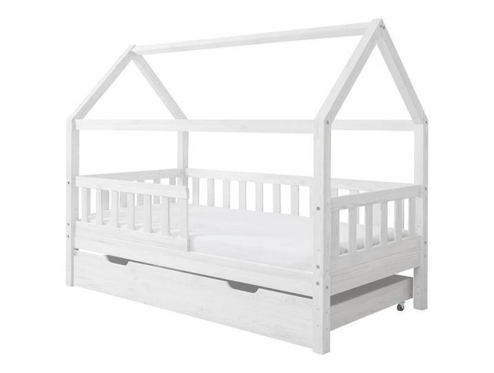 MID.YOU HAUSBETT, Weiß, Holz, Kiefer, Schichtholz,massiv, Höhe ca. 20 cm, 80x160 cm, in verschiedenen Farben erhältlich, nur für Rollroste geeignet, MID.YOU HAUSBETT, Weiß, Holz, Kiefer, Schichtholz,massiv, Höhe ca. 20 cm, 80x160 cm, in verschiedenen Farben erhältlich, nur für Rollroste geeignet, von MID.YOU