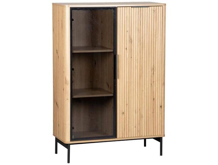 MID.YOU HIGHBOARD, Schwarz, Eiche Artisan, Metall, 4 Fächer, 89x128x40 cm, BSCI, Beleuchtung, Wohnzimmer, Kommoden & Sideboards, Highboards MID.YOU HIGHBOARD, Schwarz, Eiche Artisan, Metall, 4 Fächer, 89x128x40 cm, BSCI, Beleuchtung, Wohnzimmer, Kommoden & Sideboards, Highboards von MID.YOU