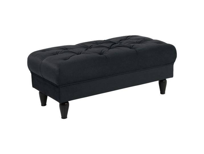 MID.YOU HOCKER, Anthrazit, Buche, vollmassiv, rechteckig, 110x44x56 cm, Made in EU, Wohnzimmer, Hocker, Sitzhocker von MID.YOU