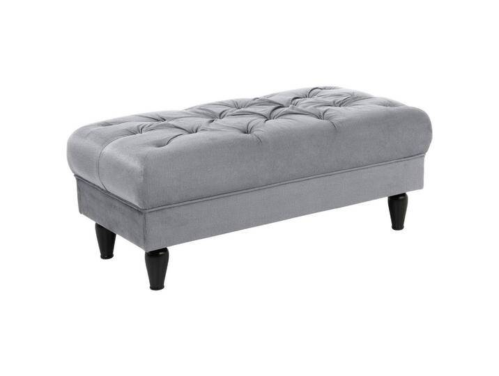 MID.YOU HOCKER, Grau, Buche, vollmassiv, rechteckig, 110x44x56 cm, Made in EU, Wohnzimmer, Hocker, Sitzhocker von MID.YOU