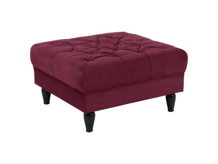 MID.YOU HOCKER, Rot, Buche, vollmassiv, quadratisch, 82x44x82 cm, Made in EU, Wohnzimmer, Hocker, Sitzhocker von MID.YOU