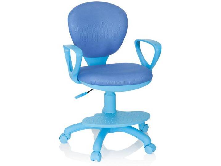 MID.YOU JUGENDDREHSTUHL, Blau, Kunststoff, Drehkreuz, 53x83-95x51 cm, Arbeitszimmer, Bürostühle, Jugend- & Kinderschreibtischstühle von MID.YOU