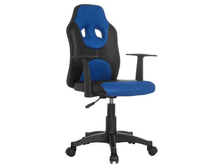 MID.YOU JUGENDDREHSTUHL, Blau, Schwarz, Kunststoff, Drehkreuz, 54x90-100x48 cm, Arbeitszimmer, Bürostühle, Jugend- & Kinderschreibtischstühle von MID.YOU