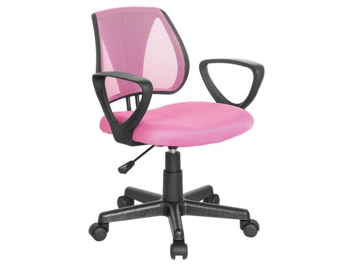 MID.YOU JUGENDDREHSTUHL, Pink, Kunststoff, Drehkreuz, 58x75-92x45 cm, Arbeitszimmer, Bürostühle, Jugend- & Kinderschreibtischstühle von MID.YOU