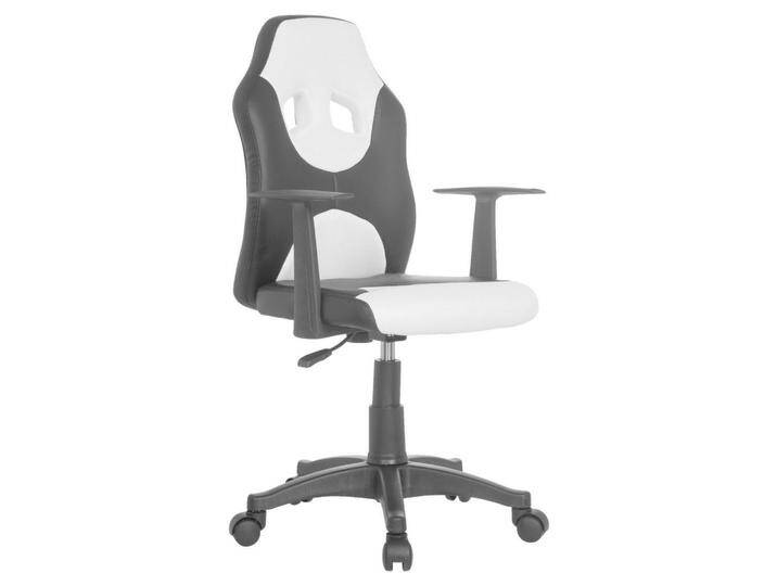 MID.YOU JUGENDDREHSTUHL, Schwarz, Weiß, Kunststoff, Drehkreuz, 54x90-100x48 cm, Arbeitszimmer, Bürostühle, Jugend- & Kinderschreibtischstühle von MID.YOU