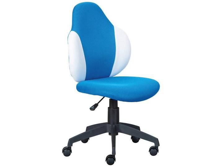 MID.YOU JUGENDDREHSTUHL Interlink JESSI 99803487, Blau, Weiß, Kunststoff, Drehkreuz, 52x94(103)x56 cm, Arbeitszimmer, Bürostühle, Jugend- & von MID.YOU