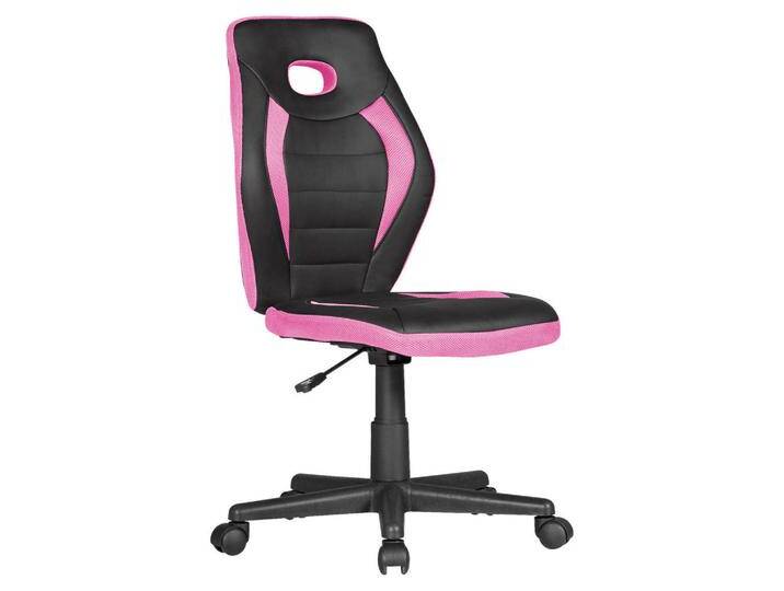 MID.YOU JUGENDDREHSTUHL Skyport LUAN, Schwarz, Pink, Sternfuß, 63x91x63 cm, Wippfunktion, Wippmechanik ohne Härtegradeinstellung, Arbeitszimmer, von MID.YOU