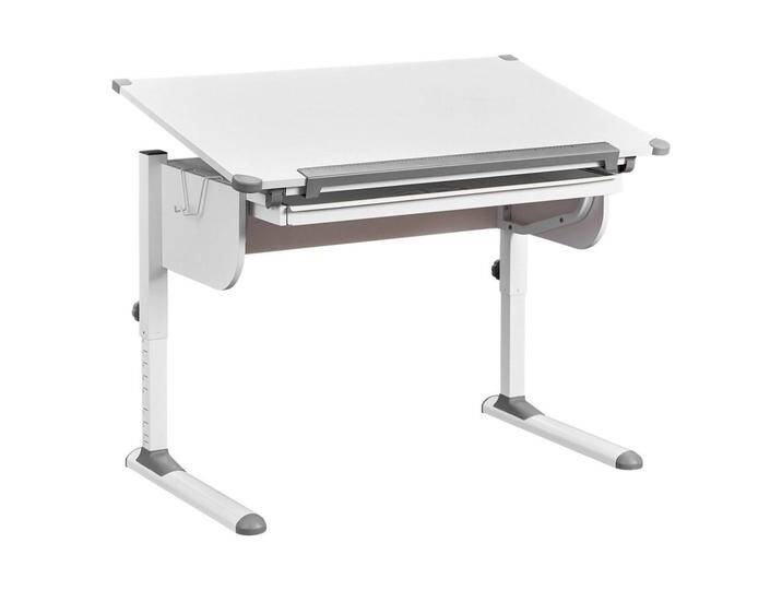 MID.YOU JUGENDSCHREIBTISCH Interlink STUDARE, Weiß, 1 Schubladen, rechteckig, C-Form, 68x55x110 cm, höhenverstellbar, Arbeitszimmer, Schreibtische, von MID.YOU