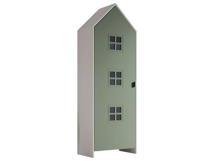 Vipack KINDERKLEIDERSCHRANK, Grün, Weiß, Metall, 3 Fächer, 57.6x171.3x37 cm, Babymöbel, Babykleiderschrank von Vipack