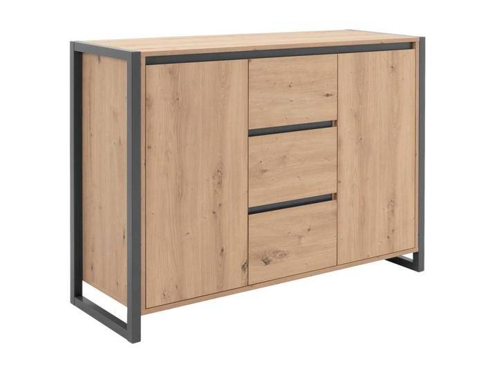 MID.YOU KOMMODE, Eiche, 2 Fächer, 120x88x40 cm, Wohnzimmer, Kommoden & Sideboards, Kommoden von MID.YOU