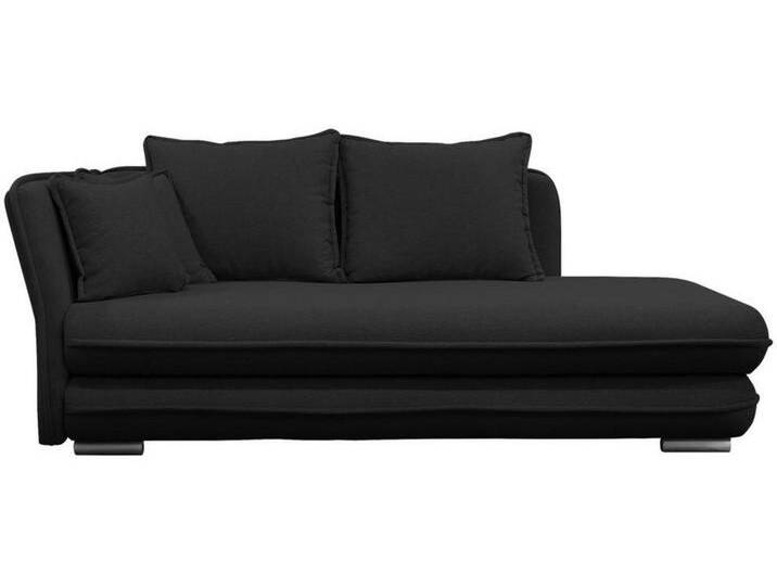 MID.YOU LIEGE, Schwarz, 2-Sitzer, Füllung: Schaumstoff, 107x84x99 cm, Rücken echt, Armteil links, Wohnzimmer, Sessel, Relaxliegen von MID.YOU
