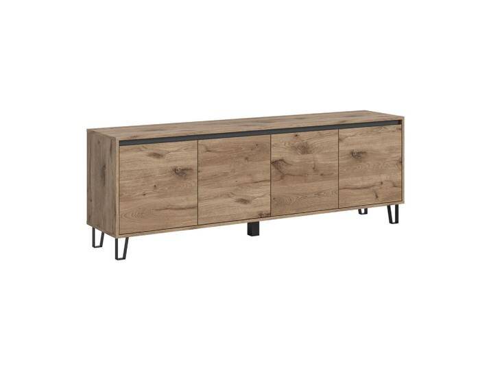 MID.YOU LOWBOARD BALTON, Eiche dunkel, 2 Fächer, 184x64x40 cm, FSC MIX, Wohnzimmer, Wohnwände, Lowboards von MID.YOU