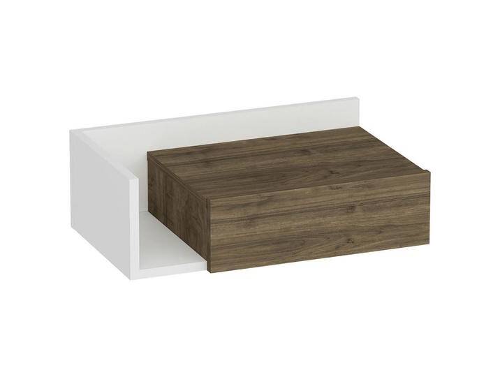 MID.YOU NACHTSCHRANK, Weiß, Walnuss, 60x21.4x35 cm, Schlafzimmer, Nachttische MID.YOU NACHTSCHRANK, Weiß, Walnuss, 60x21.4x35 cm, Schlafzimmer, Nachttische von MID.YOU