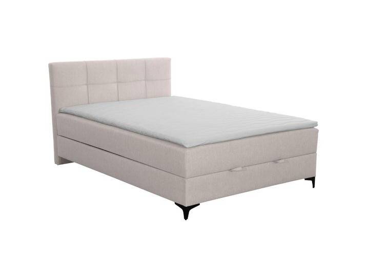 MID.YOU POLSTERBETT, Beige, Höhe ca. 22 cm, 140x200 cm, gepolstertes Kopfteil, Schlafzimmer, Betten, Polsterbetten von MID.YOU
