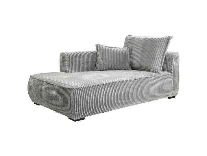 MID.YOU RÉCAMIERE, Hellgrau, Kiefer, 207x75x121 cm, Made in EU, Wohnzimmer, Sofas & Couches, Sofas, Recamieren von MID.YOU
