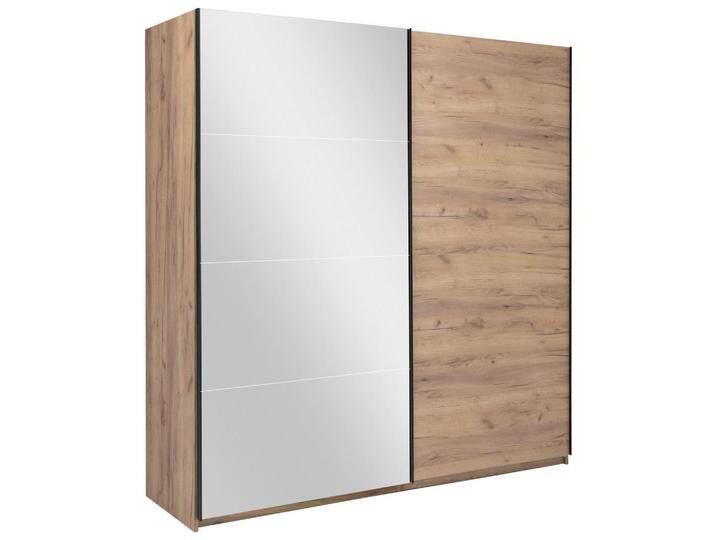 MID.YOU SCHIEBETÜRENSCHRANK ASTI, Eiche, Metall, 4 Fächer, 200x210x62 cm, in verschiedenen Größen erhältlich, Schlafzimmer, Kleiderschränke, von MID.YOU