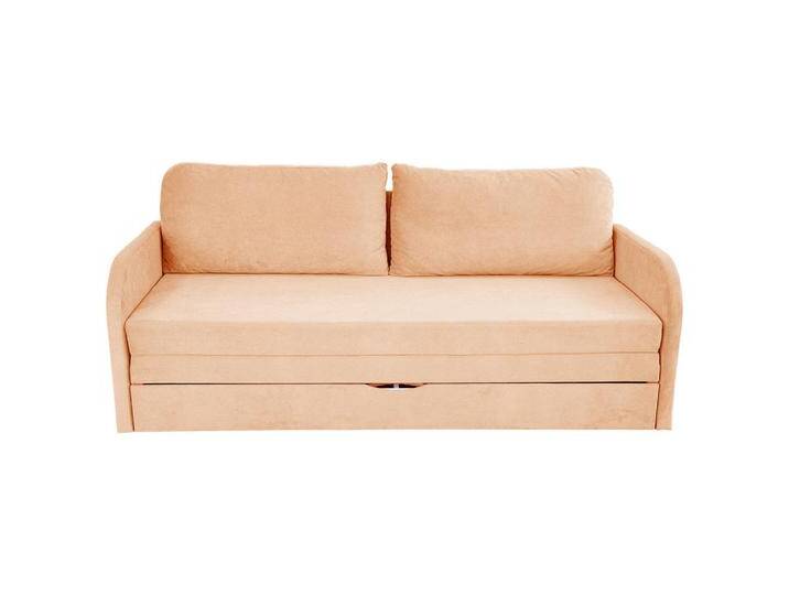 MID.YOU SCHLAFSOFA, Aprikose, 2-Sitzer, Füllung: Polyurethan (PUR), 203x77x86 cm, Made in EU, Liegefunktion, Wohnzimmer, Sofas & Couches, Schlafsofas, von MID.YOU