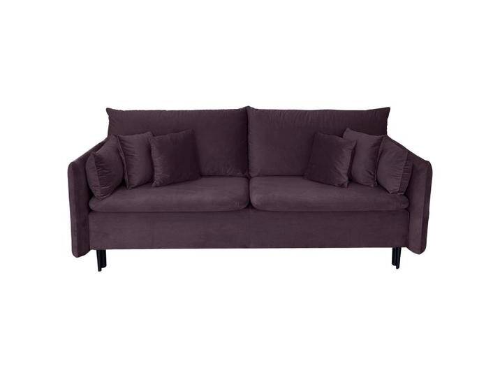 MID.YOU SCHLAFSOFA, Aubergine, 3-Sitzer, Füllung: Polyurethan (PUR),Polyurethan (PUR),Polyurethan (PUR), 220x96x102 cm, Made in EU, Liegefunktion, von MID.YOU