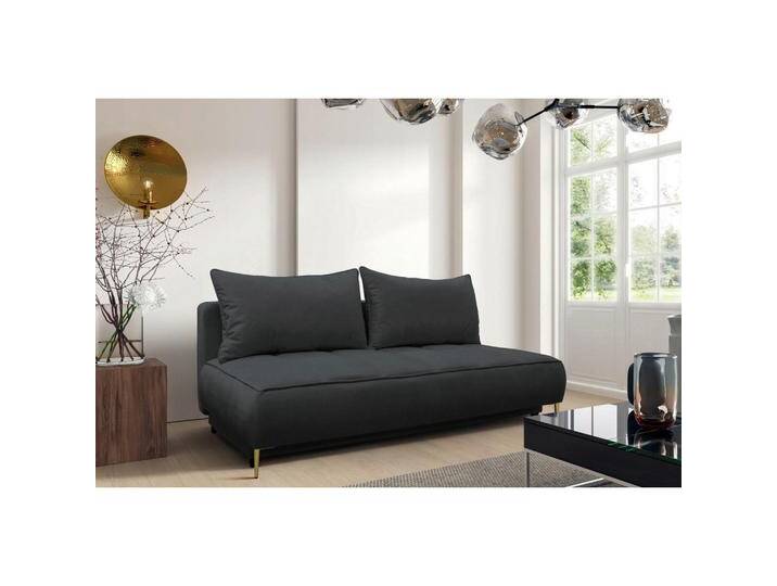 MID.YOU SCHLAFSOFA, Graphit, 2-Sitzer, 200x90x97 cm, Liegefunktion, Wohnzimmer, Sofas & Couches, Schlafsofas, Schlafsofas mit Bettkasten von MID.YOU