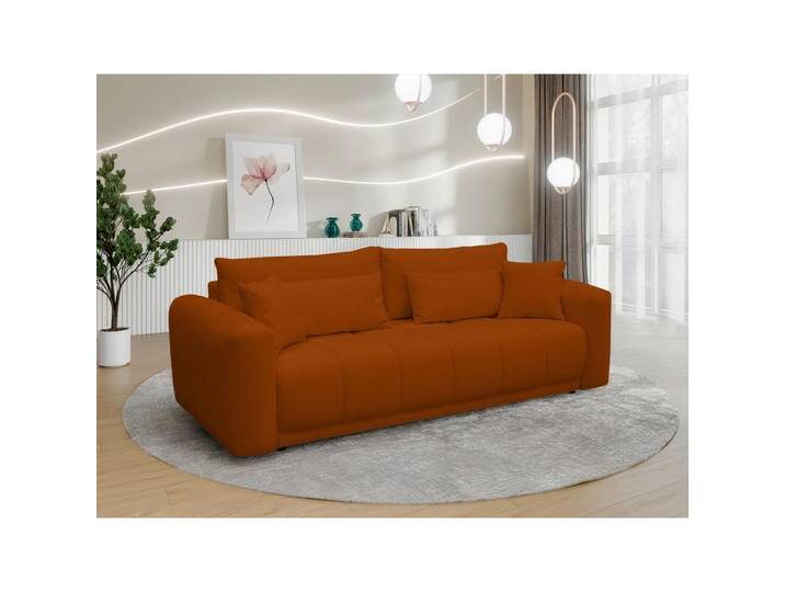 MID.YOU SCHLAFSOFA, Orange, Holz, 2-Sitzer, Füllung: Schaumstoffflocken,Schaumstoffflocken, 245x90x117 cm, Made in EU, Stoffauswahl, Schlafen auf MID.YOU SCHLAFSOFA, Orange, Holz, 2-Sitzer, Füllung: Schaumstoffflocken,Schaumstoffflocken, 245x90x117 cm, Made in EU, Stoffauswahl, Schlafen auf von MID.YOU