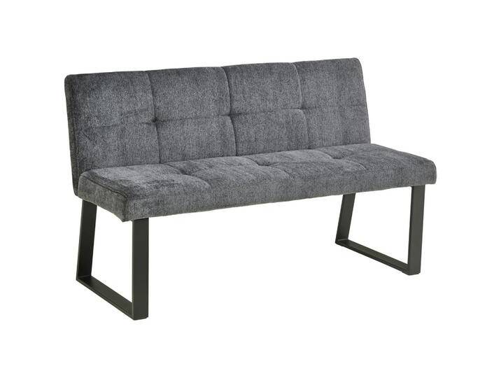 MID.YOU SITZBANK, Dunkelgrau, Metall, 3-Sitzer, 140x82x44 cm, Esszimmer, Bänke, Sitzbänke von MID.YOU