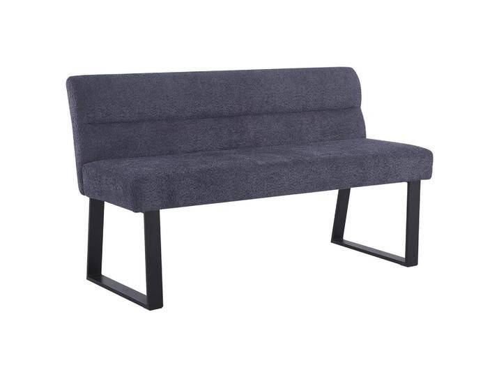 MID.YOU SITZBANK, Dunkelgrau, Metall, 3-Sitzer, 140x83x61 cm, Esszimmer, Bänke, Sitzbänke von MID.YOU