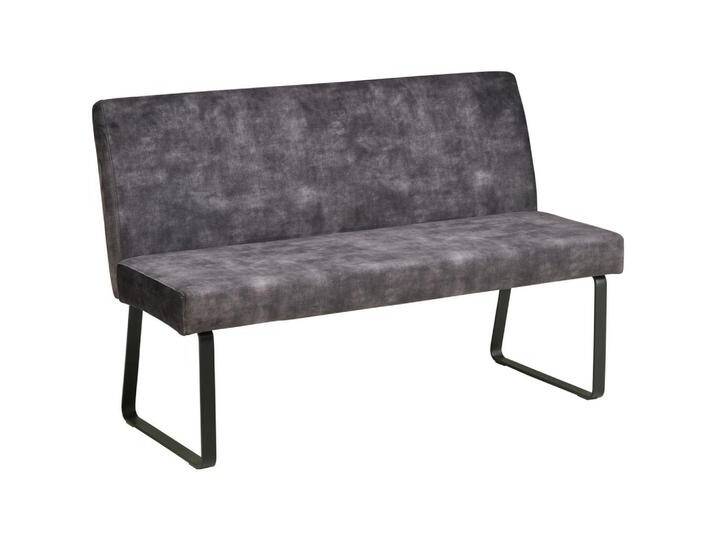 MID.YOU SITZBANK, Dunkelgrau, Metall, 3-Sitzer, 140x90x45 cm, Esszimmer, Bänke, Sitzbänke von MID.YOU