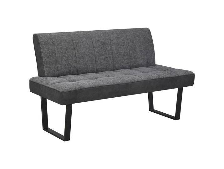 MID.YOU SITZBANK, Grau, Schwarz, Metall, 2-Sitzer, 140x86x70 cm, Esszimmer, Bänke, Sitzbänke von MID.YOU